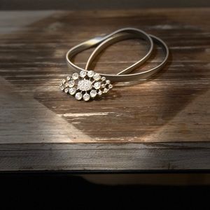 Beautiful Silver Rhinestone Dress Belt